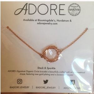 Adore NWT Rose Gold Circle Necklace